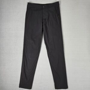 Lululemon Commission Pant Mens 32x31 Slim Warpstreme Obsidian Black M5439S